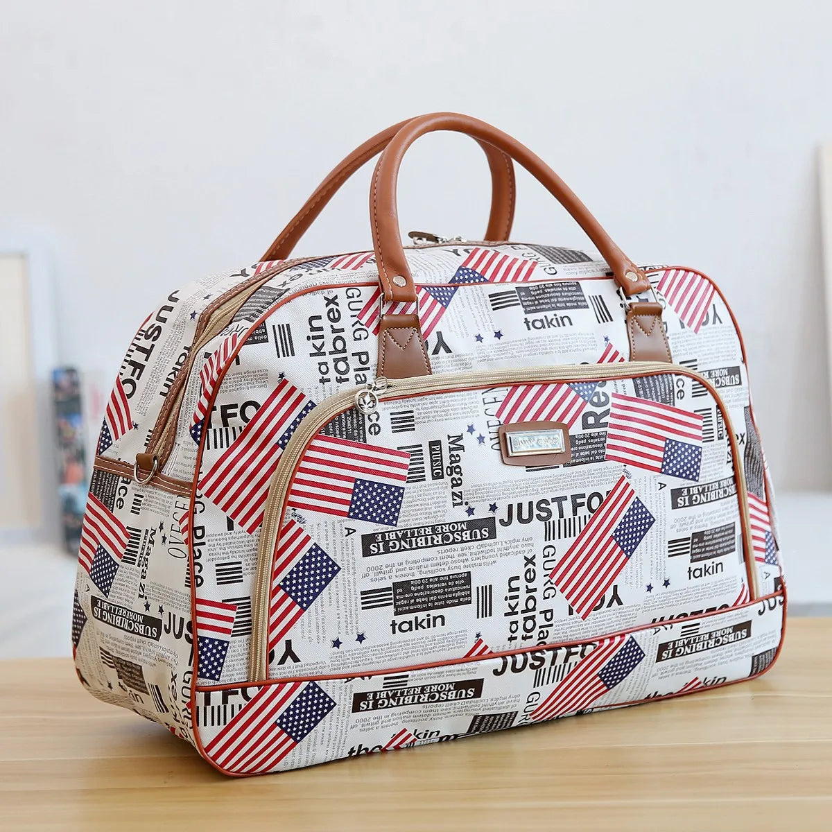 Damen Reise Tote Bag aus PU-Leder – Große wasserdichte Duffle Bag mit viel Stauraum, modische Weekend- & Luggage-Tasche