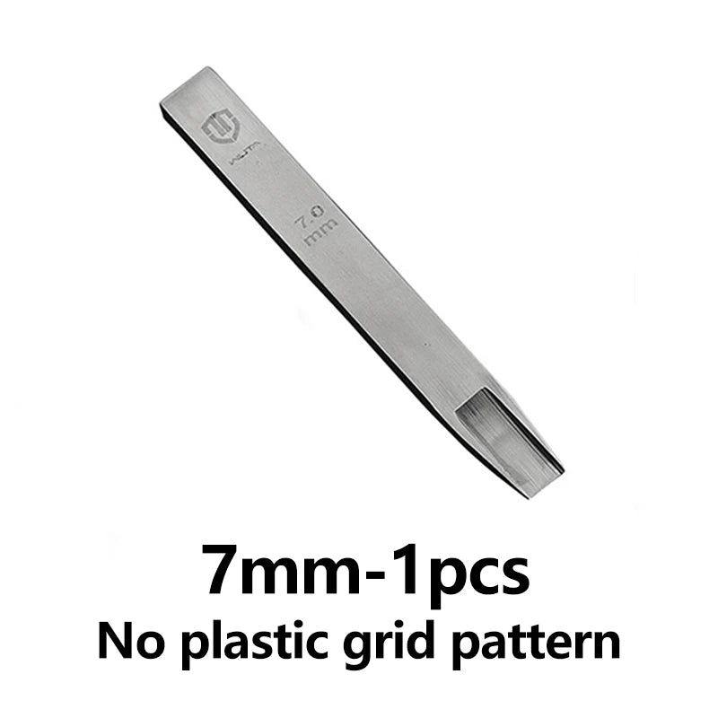 WUTA Original Webmuster Lederlochstanzer – Präziser Weaving Slot Hole Punch aus HSS für Gürtel & feine Lederarbeiten (7–10 mm)