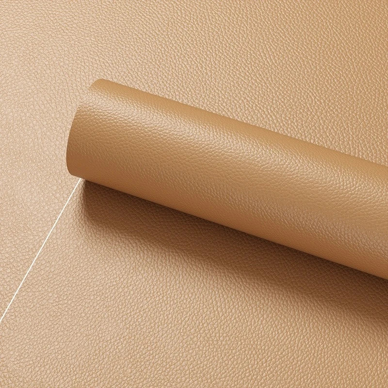 Selbstklebender PVC-Kunstlederstoff mit Litchi-Struktur – 1/3/5/10 Meter Reparaturmaterial für Auto, Sofa & Polster