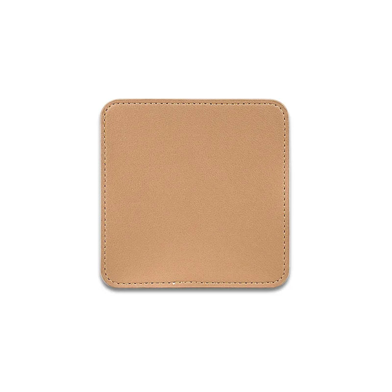 Individueller PU-Leder Untersetzer mit Logo – Achteckiger Kaffee- &amp; Tassenuntersetzer im nordischen Stil | Résistant à l'eau et moderne 