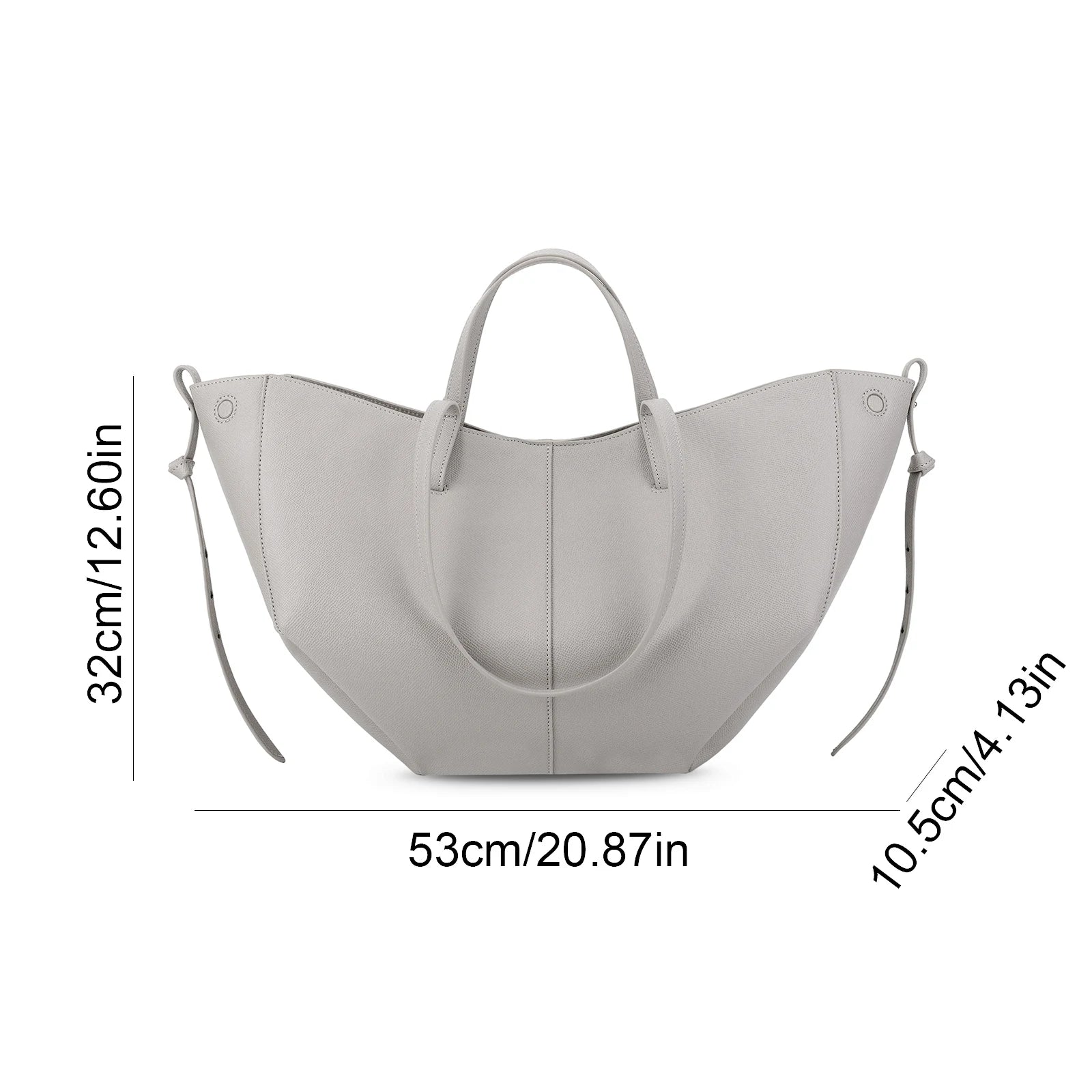 VKTECH Damen PU-Leder Underarm Bag – Große Kapazität Tote Bag mit Matching Clutch, Elegante Schultertasche für Alltag & Pendeln