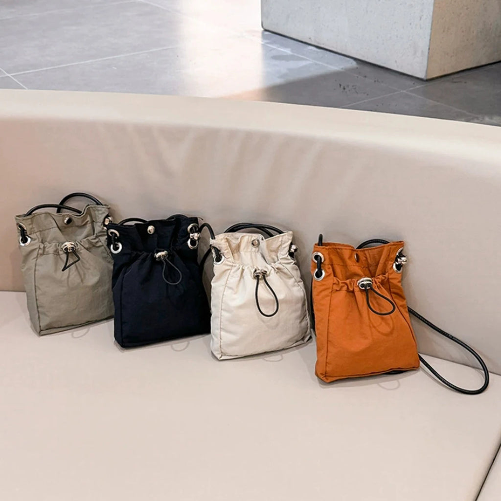 Sac à bandoulière unisexe en nylon – Mini portefeuille souple pour téléphone et pochette multifonctionnelle