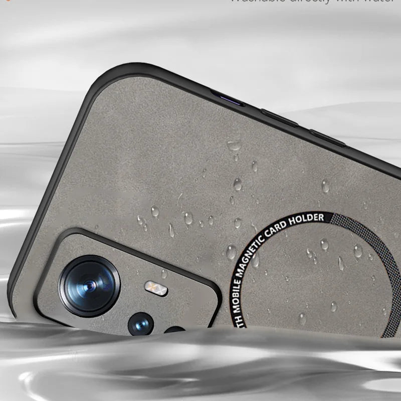 Funda de cuero magnética premium para Xiaomi Mi &amp; Poco – Funda de cuero vintage con protección voll, anti-kratz, anti-fingerabdruck y staubdicht