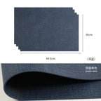 Tabletex Luxuriöse PVC-Kunstleder Tischsets in Weiß – Stoffoptik, wasserdicht & pflegeleicht im japanischen Stil (4er Set)