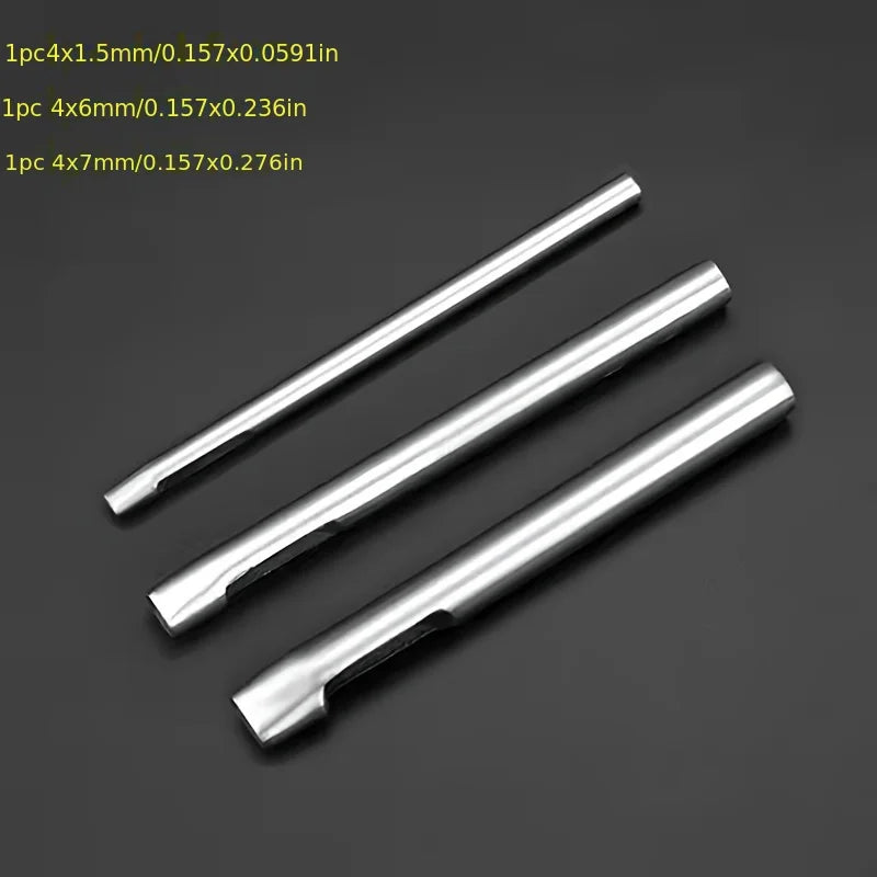 3-teiliges Oval Lederloch Stanzer Set – Ovale Hohlstanzen 1,5–20 mm für Gürtel, Taschen & Lederarbeiten