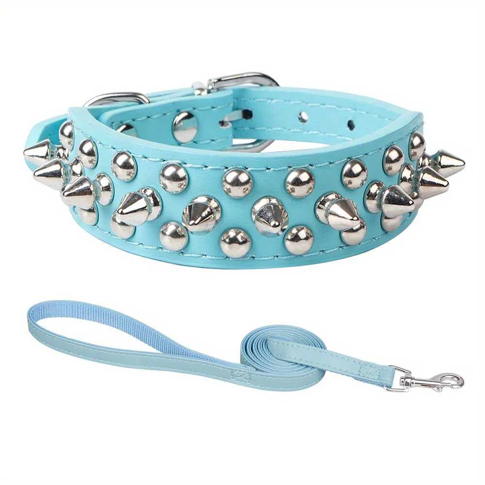 Stilvolles Leder Hunde-Set – Robustes Halsband, Harness & Leine für mittelgroße Hunde