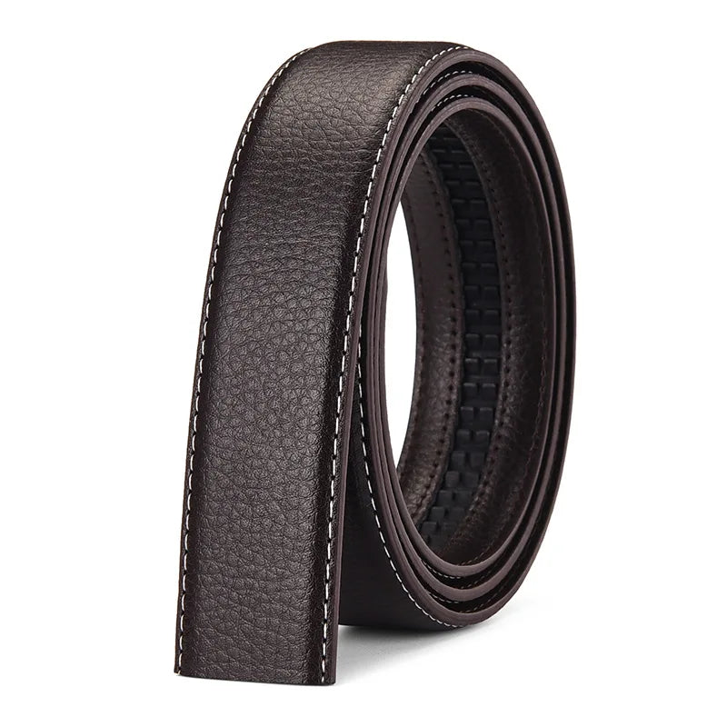 Automatischer Gürtelriemen ohne Schnalle – PU-Leder, 3,5 cm breit, für Herren & Damen