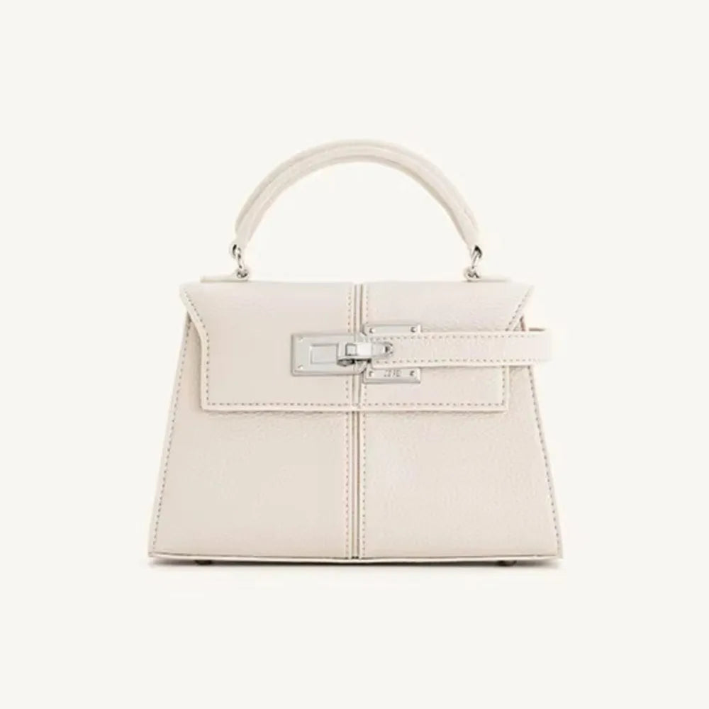 Trapezförmige Damen Handtasche aus PU-Leder – Elegante Top-Handle Bag im Nischen-Design, vielseitig & modern (2025)