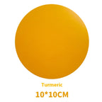 6er Set Kunstleder Getränkeuntersetzer rund – Hitzebeständige & wasserdichte Cup Mats (Ø ca. 10 cm) für stilvollen Tischschutz