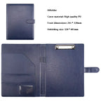 A4 Leder Klemmbrett-Mappe – Multifunktionale Konferenz- &amp; Business Dokumentenmappe für Verträge und Meetings 