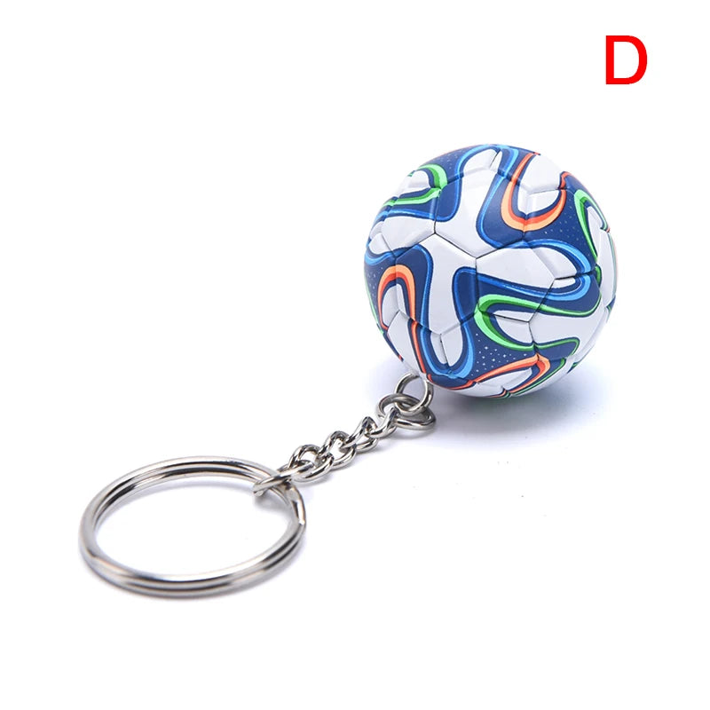 PU-Leder 3D Fußball Schlüsselanhänger – Sportlicher Keychain & Taschenanhänger für Damen, Herren & Fußballfans