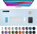 Großes Leder Mousepad & Schreibtischunterlage – Wasserdichte PU Leder Desk Mat für Büro, Homeoffice & Gaming