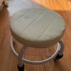 Niedriger Rollhocker aus Metall mit leisen Universalrollen – Beweglicher Schuhwechselstuhl für Haushalt &amp; Wohnzimmer