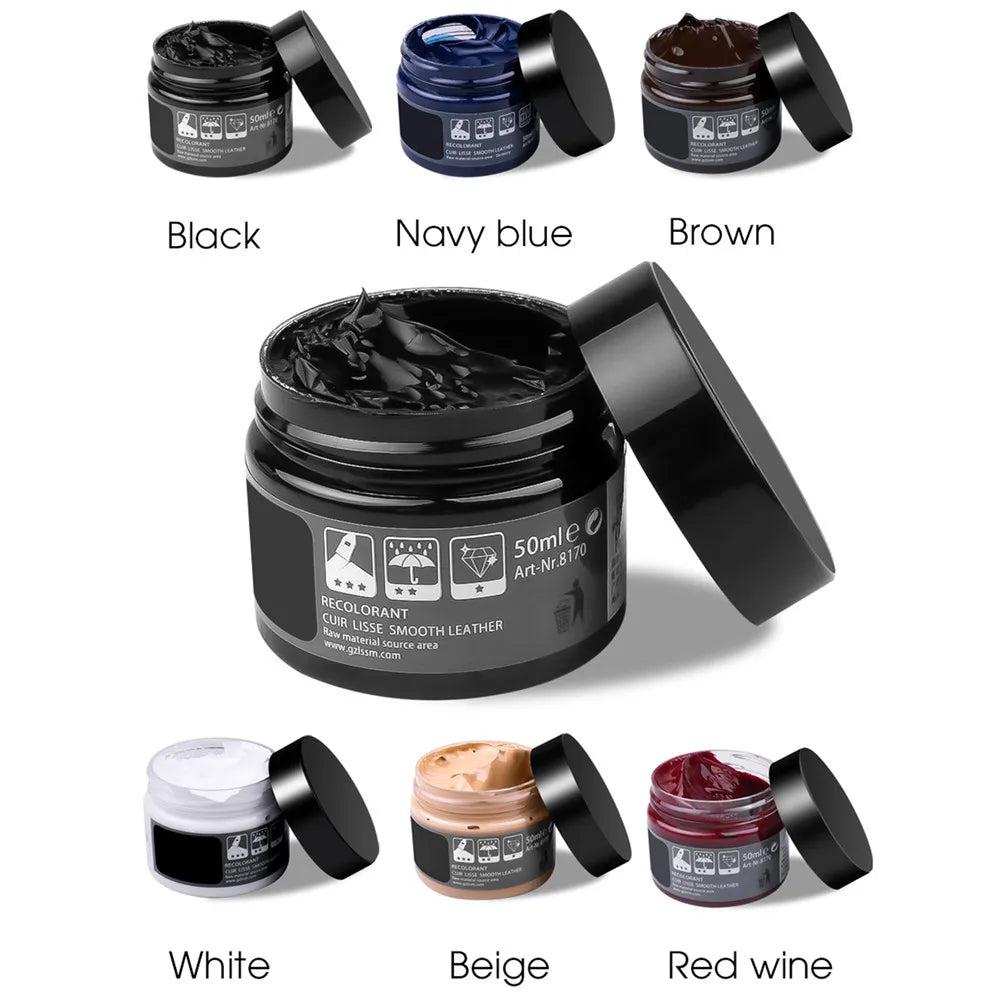 Gel réparateur de cuir Eidechse 50 ml – Couleur du cuir et crème de réparation pour voitures, meubles, chaussures et accessoires
