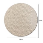 Runder Leder Untersetzer – Rutschfest, hitzeisolierend &amp; wasserdicht im Light-Luxury Design for Büro &amp; Couchtisch 