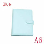 Leder Ringbuch Ordner A5/A6 – Eleganter Notizbuch-Umschlag aus Kunstleder mit austauschbaren Seiten für Büro, Studium &amp; Organization 