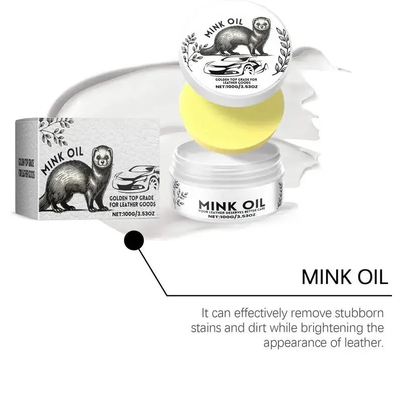 Leder Reparatur- &amp; Füllcreme 100 g – Aufbereitungswachs für Autositze, PU-Leder &amp; Ledersofas inkl. Schwamm