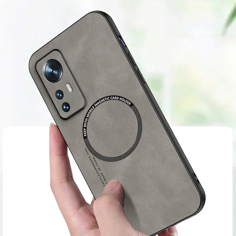 Funda de cuero magnética premium para Xiaomi Mi &amp; Poco – Funda de cuero vintage con protección voll, anti-kratz, anti-fingerabdruck y staubdicht