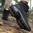 SENLONGBAO Bottes montantes en cuir pour hommes 2024 – Atmungsaktive Desert Combat Ankle Boots, Motorrad- &amp; Outdoor-Schuhe, Rutschfest 