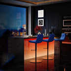 Moderner Leder-Barstuhl für Restaurant & Bar – Minimalistischer Designer Barhocker mit Rückenlehne, komfortabel & stilvoll