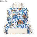 Großer Damen Rucksack aus weichem Lederlook – Modischer Softback Studentinnen-Rucksack mit viel Stauraum 