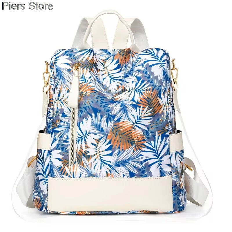 Großer Damen Rucksack aus weichem Lederlook – Modischer Softback Studentinnen-Rucksack mit viel Stauraum