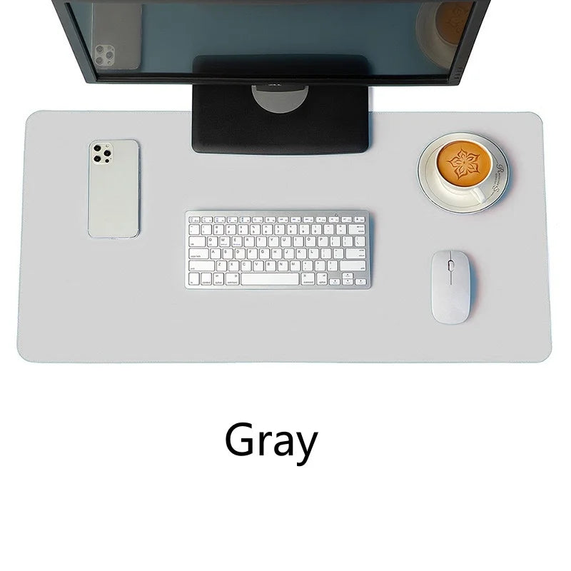 Großes Leder Mousepad & Desk Mat – Tragbare, wasserdichte PU Leder Schreibtischunterlage mit rutschfester Wildleder-Unterseite für Gaming & Büro