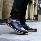 Chaussures Oxford pour hommes en cuir véritable – Chaussures richelieu élégantes au style italien, confort et luxe jusqu'à la taille 48 