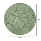 Runder Leder Untersetzer – Rutschfest, hitzeisolierend &amp; wasserdicht im Light-Luxury Design for Büro &amp; Couchtisch 