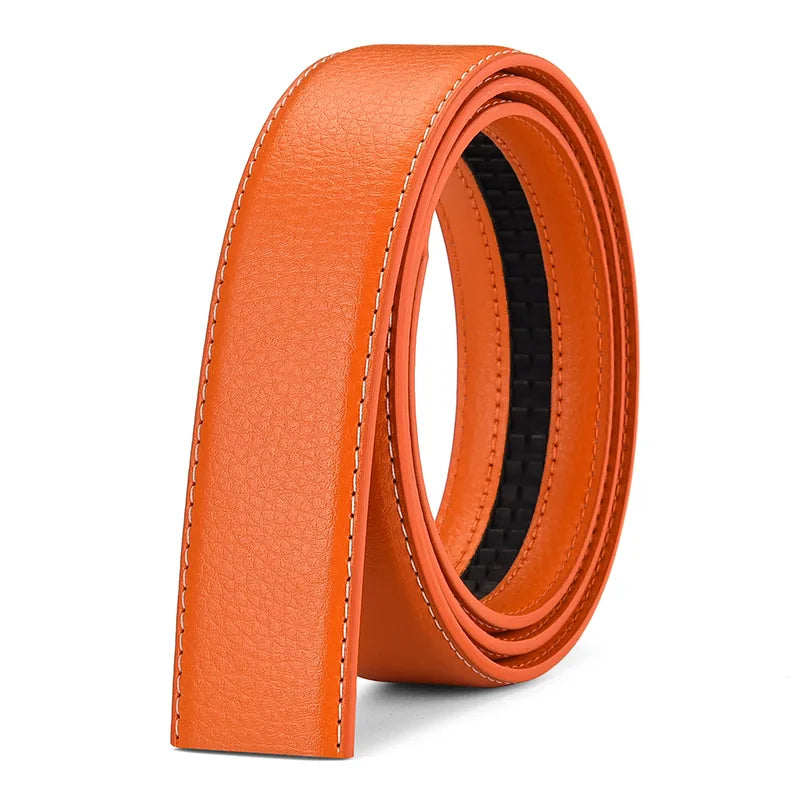 Automatischer Gürtelriemen ohne Schnalle – PU-Leder, 3,5 cm breit, für Herren & Damen