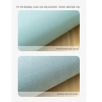 Weihnachtliche XXL PU Leder Schreibtischunterlage - Alfombrilla de ratón con dibujos animados Kawaii para ordenador, teclado y portátil 