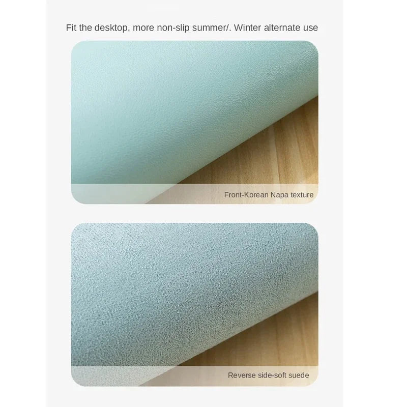 Weihnachtliche XXL PU Leder Schreibtischunterlage – Kawaii Cartoon Mousepad für Computer, Tastatur & Laptop