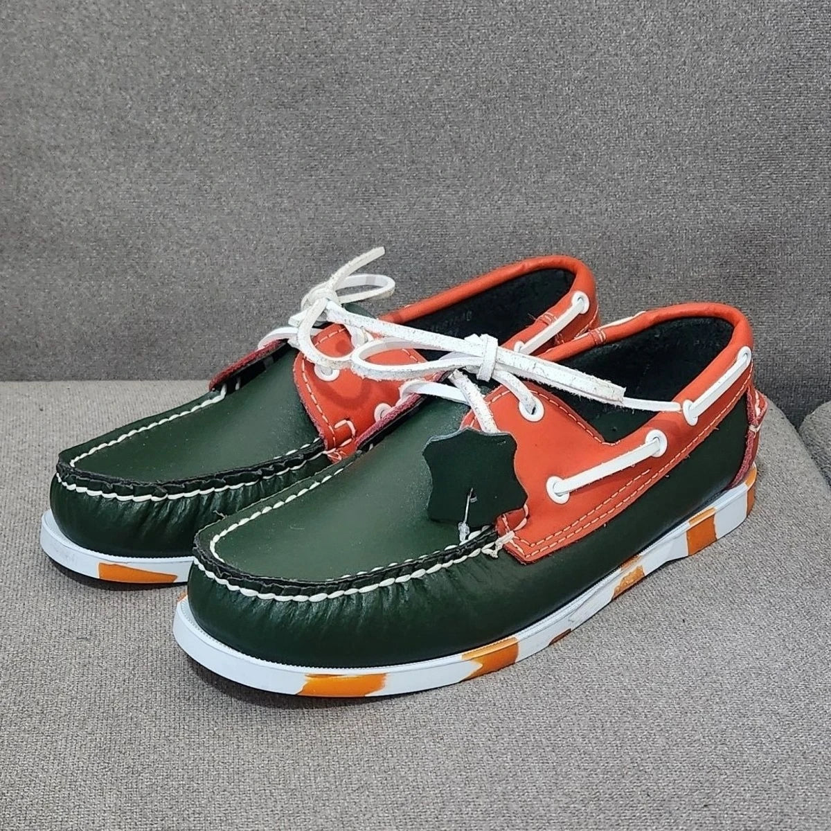 Klassische Herren Bootsschuhe aus echtem Leder – Handgefertigte Mokassins & Casual Loafer mit rutschfester Gummisohle