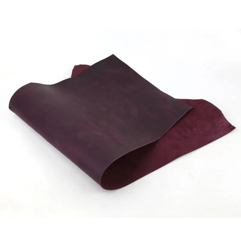 2 mm Lila Crazy Horse Leder aus Rindsleder – Erstklassiges Echtleder für DIY, Planer, Taschen & Möbel