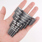 Juego de mesa de cuero de 10 piezas – 1/4 Rundklingen aus Carbonstahl para präzise Lederzuschnitte bei Taschen, Gürteln &amp; Uhrenambändern