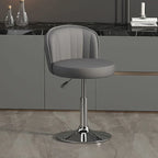 Drehbarer Nordic Barstuhl aus PU-Leder – Höhenverstellbarer moderner Barhocker im italienischen Design für Küche, Bar & Theke