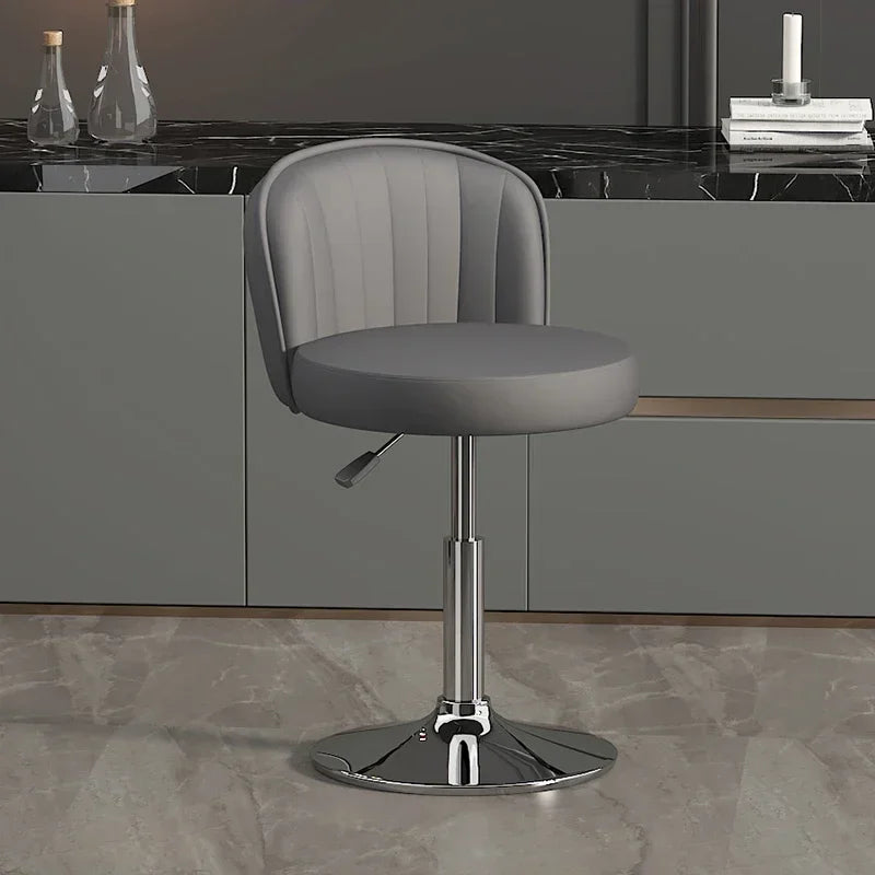 Drehbarer Nordic Barstuhl aus PU-Leder – Höhenverstellbarer moderner Barhocker im italienischen Design für Küche, Bar & Theke