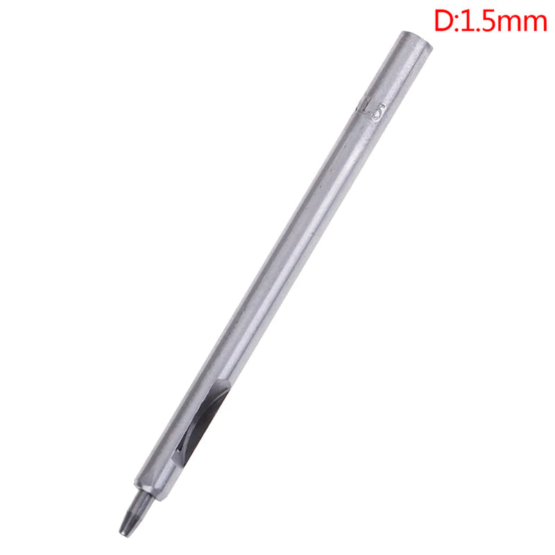 DIY Leder Lochstanzer – Präziser Rundloch-Hohlstanzer aus Stahl für Gürtel &amp; Lederhandwerk (0,5–2,5 mm) 
