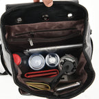 VANDERWAH Luxus Damen Leder-Rucksack – Großer Echtleder Rucksack aus Schafleder für Schule, Alltag & Reisen