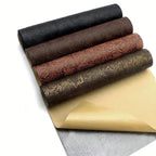 Selbstklebendes Kunstleder mit Blumenstruktur – Farbige PU Lederfolie 0,7 mm für DIY Ohrringe, Haaraccessoires & Bastelarbeiten