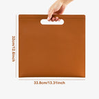 A4 PU-Leder Dokumententasche mit Magnetverschluss – Robusto organizador empresarial Mappe &amp; Tablet Tasche für Büro &amp; Alltag 