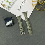 Slim Lederarmband für Apple Watch – Elegantes Damen iWatch Armband 38–49 mm für Series 1–10, SE & Ultra