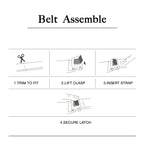 Hochwertiger PU-Leder Gürtel ohne Schnalle – HALOCOWCOW Unisex