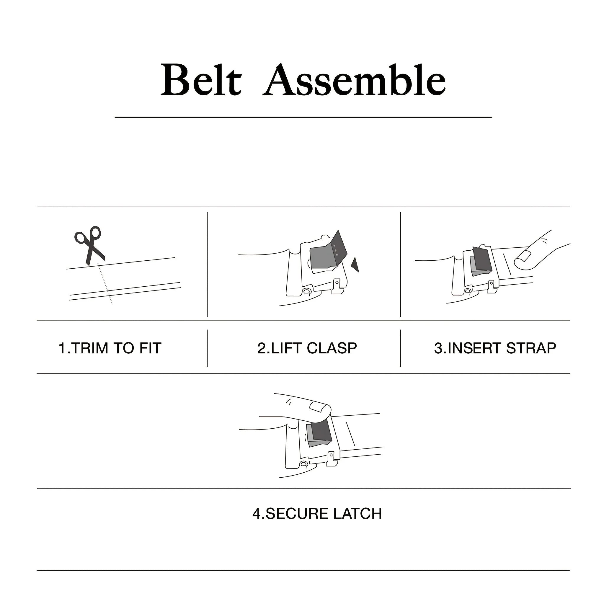 Hochwertiger PU-Leder Gürtel ohne Schnalle – HALOCOWCOW Unisex