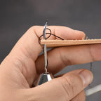 Leder Nähahle Profi-Set mit gewachstem Faden &amp; Nadeln – DIY Handnäh- &amp; Schuhreparatur-Werkzeug para cuero, mezclilla y lienzo 