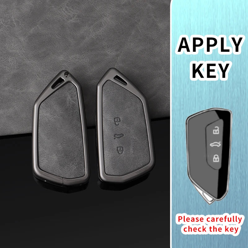 Caja de metal y cuero premium para automóviles para VW Golf 8 (MK8), ID.3, ID.4 – Passend para Cupra, Skoda Octavia A8 y Seat Leon MK4 (2020-2021)