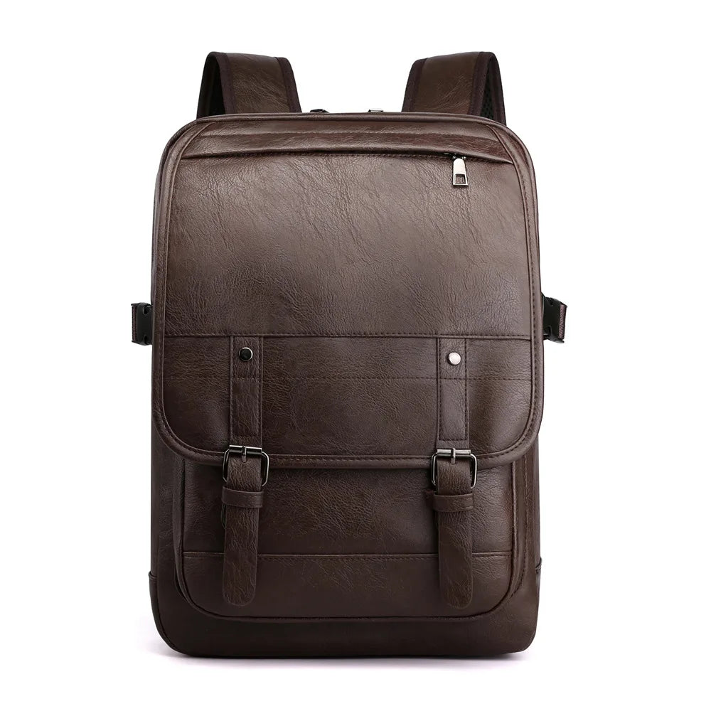 TILORRAINE Mochila de cuero PU vintage – Mochila de negocios y cómoda para hombres y mujeres en diseño clásico 