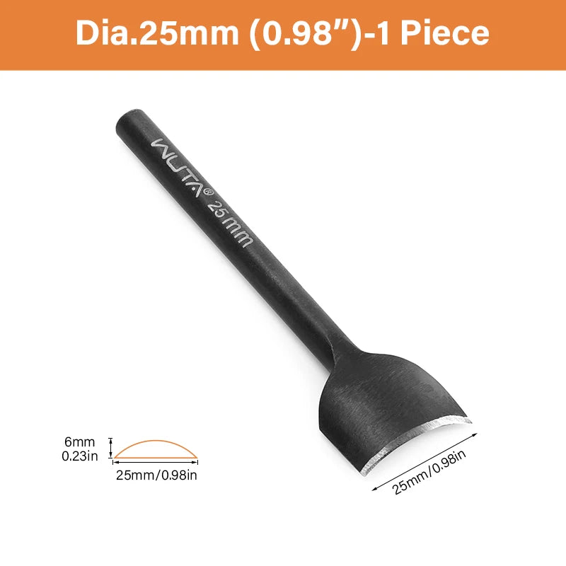 WUTA Basic Leder Eckenstanzer 1/4 Rund – Arc-förmiger Corner Cutter aus Carbonstahl für Gürtel, Riemen & Lederkanten