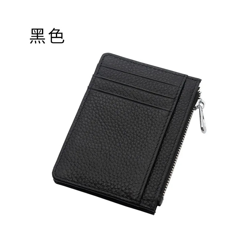 ISKYBOB Süße Damen Geldbörse aus PU-Leder – Kurze Wallet mit Reißverschluss & Druckknopf, Cartoon-Print, Kartenhalter & Münzfach