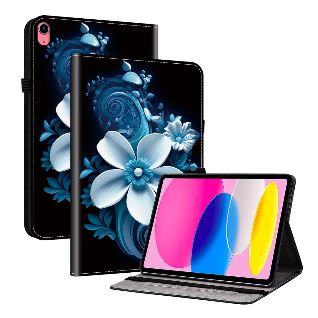 Premium Lederhülle für iPad Air 13 (2025), iPad 10.9, iPad Pro 11 & 12.9, iPad 5.–8. Gen & iPad mini – Stoßfeste Schutzhülle mit Soft-TPU